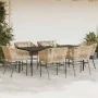 Juego de comedor de jardín 7 pzas con cojines ratán PE marrón von , Gartensets - Ref: Foro24-3334525, Preis: 592,88 €, Rabatt: %
