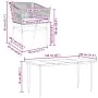 Juego comedor jardín 7 pzas cojines ratán sintético vidrio gris by , Garden sets - Ref: Foro24-3334531, Price: 549,28 €, Disc...
