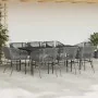 Juego comedor jardín 9 pzas cojines ratán sintético vidrio gris by , Garden sets - Ref: Foro24-3334533, Price: 809,67 €, Disc...