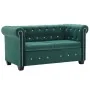 Sofá chesterfield de 2 plazas de terciopelo 146x75x72 cm verde von , Sofas - Ref: Foro24-247149, Preis: 427,17 €, Rabatt: %