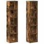 Estantería para CD 2 uds madera roble ahumado 21x16x93,5 cm von , CD- und DVD-Speicher - Ref: Foro24-815318, Preis: 51,22 €, ...