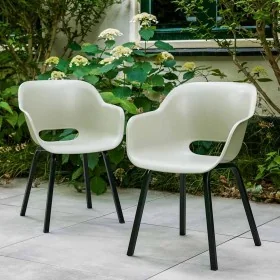 Silla de jardín Keter con patas de metal "Noa" 2 piezas Silver Sage von , Gartenstühle - Ref: Foro24-447616, Preis: 151,38 €,...