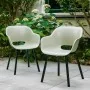 Silla de jardín Keter con patas de metal "Noa" 2 piezas Silver Sage von , Gartenstühle - Ref: Foro24-447616, Preis: 151,38 €,...