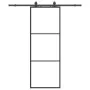 Puerta corredera con juego herrajes negro 76x205 cm ESG vidrio von , Türen - Ref: Foro24-3375781, Preis: 217,72 €, Rabatt: %