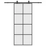 Puerta corredera con set herrajes negro 90x205 cm vidrio ESG von , Türen - Ref: Foro24-3375805, Preis: 315,24 €, Rabatt: %