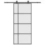 Puerta corredera con set herrajes negro 90x205 cm vidrio ESG de , Puertas - Ref: Foro24-3375811, Precio: 318,88 €, Descuento: %