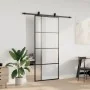 Puerta corredera con set herrajes negro 90x205 cm vidrio ESG de , Puertas - Ref: Foro24-3375811, Precio: 318,88 €, Descuento: %