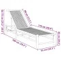 Tumbona 55x199x30 cm Bambú de , Tumbonas - Ref: Foro24-4108225, Precio: 165,46 €, Descuento: %