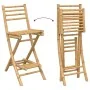 Conjunto de bar para exterior de 3 piezas plegable de bambú by , Garden sets - Ref: Foro24-4108231, Price: 230,37 €, Discount: %