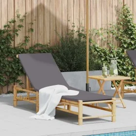 Tumbona con cojines 55x199x30 cm bambú by , Loungers - Ref: Foro24-4108227, Price: 200,16 €, Discount: %