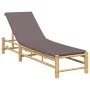 Tumbona con cojines 55x199x30 cm bambú de , Tumbonas - Ref: Foro24-4108227, Precio: 200,13 €, Descuento: %