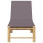 Tumbona con cojines 55x199x30 cm bambú de , Tumbonas - Ref: Foro24-4108227, Precio: 200,13 €, Descuento: %