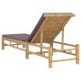 Tumbona con cojines 55x199x30 cm bambú de , Tumbonas - Ref: Foro24-4108227, Precio: 200,13 €, Descuento: %
