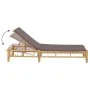 Tumbona con cojines 55x199x30 cm bambú de , Tumbonas - Ref: Foro24-4108227, Precio: 200,13 €, Descuento: %