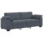 Juego de sofás con cojines 3 piezas terciopelo gris oscuro by , Sofas - Ref: Foro24-3324668, Price: 665,04 €, Discount: %