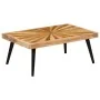 Mesa de centro de madera de mango maciza 90x55x36 cm de , Mesas de centro - Ref: Foro24-246163, Precio: 118,23 €, Descuento: %