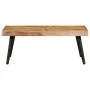 Mesa de centro de madera de mango maciza 90x55x36 cm de , Mesas de centro - Ref: Foro24-246163, Precio: 118,23 €, Descuento: %