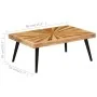Mesa de centro de madera de mango maciza 90x55x36 cm de , Mesas de centro - Ref: Foro24-246163, Precio: 118,23 €, Descuento: %
