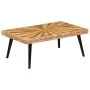 Mesa de centro de madera de mango maciza 90x55x36 cm de , Mesas de centro - Ref: Foro24-246163, Precio: 118,23 €, Descuento: %