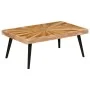 Mesa de centro de madera de mango maciza 90x55x36 cm de , Mesas de centro - Ref: Foro24-246163, Precio: 118,23 €, Descuento: %