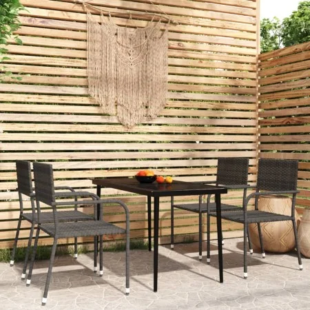 Juego de comedor de jardín 5 piezas gris by , Garden sets - Ref: Foro24-3099597, Price: 214,05 €, Discount: %