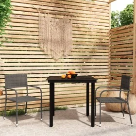 Juego de comedor para jardín 3 piezas gris von , Gartensets - Ref: Foro24-3099583, Preis: 157,89 €, Rabatt: %