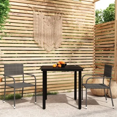 Juego de comedor para jardín 3 piezas gris von , Gartensets - Ref: Foro24-3099583, Preis: 159,37 €, Rabatt: %