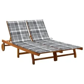 Tumbona de jardín 2 personas y cojines madera maciza de acacia von , Liegen - Ref: Foro24-3061388, Preis: 398,57 €, Rabatt: %