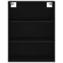 Aparador alto madera contrachapada negro 69,5x34x180 cm by , Sideboards - Ref: Foro24-3189310, Price: 147,52 €, Discount: %