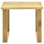 Tumbona de jardín con mesa y cojín de madera de pino impregnada de , Tumbonas - Ref: Foro24-3065868, Precio: 129,80 €, Descue...