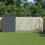 Caseta perros con corral acero galvanizado gris 214x457x181 cm by , Dog kennels - Ref: Foro24-3189132, Price: 568,14 €, Disco...