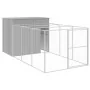 Caseta perros corral acero galvanizado gris claro 214x457x181cm by , Dog kennels - Ref: Foro24-3189126, Price: 484,46 €, Disc...