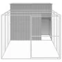 Caseta perros corral acero galvanizado gris claro 214x457x181cm by , Dog kennels - Ref: Foro24-3189126, Price: 484,46 €, Disc...