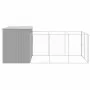 Caseta perros corral acero galvanizado gris claro 214x457x181cm by , Dog kennels - Ref: Foro24-3189126, Price: 484,46 €, Disc...