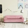 Sofá para niños de terciopelo rosa 90x53x30 cm de , Mobiliario para bebés y niños pequeños - Ref: Foro24-3196282, Precio: 89,...