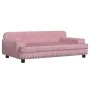 Sofá para niños de terciopelo rosa 90x53x30 cm de , Mobiliario para bebés y niños pequeños - Ref: Foro24-3196282, Precio: 89,...