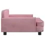 Sofá para niños de terciopelo rosa 90x53x30 cm de , Mobiliario para bebés y niños pequeños - Ref: Foro24-3196282, Precio: 89,...