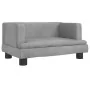 Sofá para niños de terciopelo gris claro 60x40x30 cm de , Mobiliario para bebés y niños pequeños - Ref: Foro24-3196318, Preci...