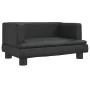 Sofá para niños de cuero sintético negro 60x40x30 cm by , Baby and Toddler Furniture - Ref: Foro24-3196324, Price: 68,09 €, D...