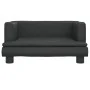 Sofá para niños de cuero sintético negro 60x40x30 cm by , Baby and Toddler Furniture - Ref: Foro24-3196324, Price: 68,09 €, D...