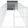 Caseta perros con corral acero galvanizado gris 214x1273x181 cm von , Hundehütten - Ref: Foro24-3189124, Preis: 1,00 €, Rabat...