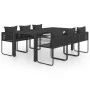Set de comedor de jardín de 7 piezas PVC ratán negro von , Gartensets - Ref: Foro24-3060104, Preis: 637,56 €, Rabatt: %