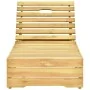 Tumbona con cojín rojo tinto madera de pino impregnada de , Tumbonas - Ref: Foro24-3065918, Precio: 143,37 €, Descuento: %