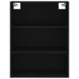 Aparador alto madera contrachapada negro 69,5x34x180 cm by , Sideboards - Ref: Foro24-3189526, Price: 163,52 €, Discount: %