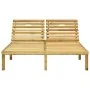 Tumbona doble y cojines beige madera pino impregnada de , Tumbonas - Ref: Foro24-3065882, Precio: 216,09 €, Descuento: %