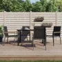 Sillas de jardín 4 uds textilene y acero negro 55x61,5x90 cm von , Gartenstühle - Ref: Foro24-3187085, Preis: 179,24 €, Rabat...