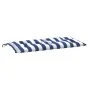 Cojines banco jardín 2 uds tela a rayas azul blanco 100x50x7 cm by , Cushions for chairs and sofas - Ref: Foro24-361671, Pric...