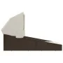 Tumbona con toldo plegable ratán sintético marrón 200x114x128cm by , Outdoor beds - Ref: Foro24-362272, Price: 322,50 €, Disc...