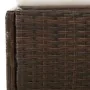 Tumbona con toldo plegable ratán sintético marrón 200x114x128cm by , Outdoor beds - Ref: Foro24-362272, Price: 322,50 €, Disc...