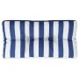 Cojín para palés tela a rayas azul y blanco 80x40x12 cm by , Cushions for chairs and sofas - Ref: Foro24-360616, Price: 22,31...